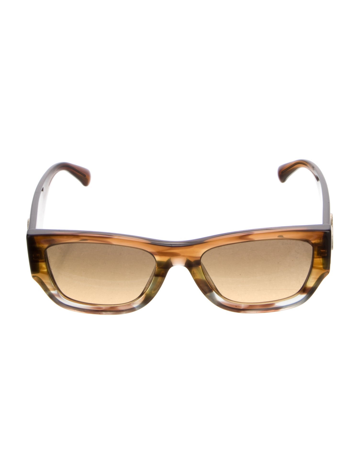 シャネル★ CHANEL Sunglasses: Square Sunglasses, titanium — Fashion