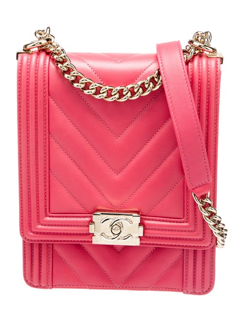Chanel Chevron North South Boy Bag