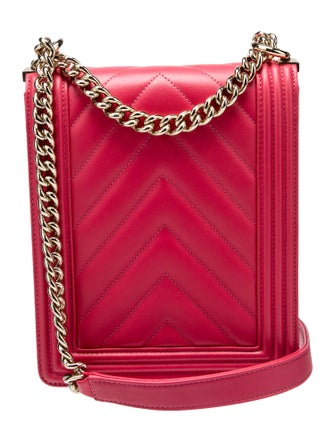 Chanel Chevron North South Boy Bag