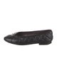 Chanel Interlocking CC Logo Leather Flats