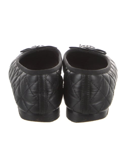 Chanel Interlocking CC Logo Leather Flats