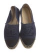 Chanel Canvas Raw-Edge Trim Espadrilles