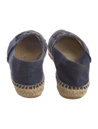 Chanel Canvas Raw-Edge Trim Espadrilles