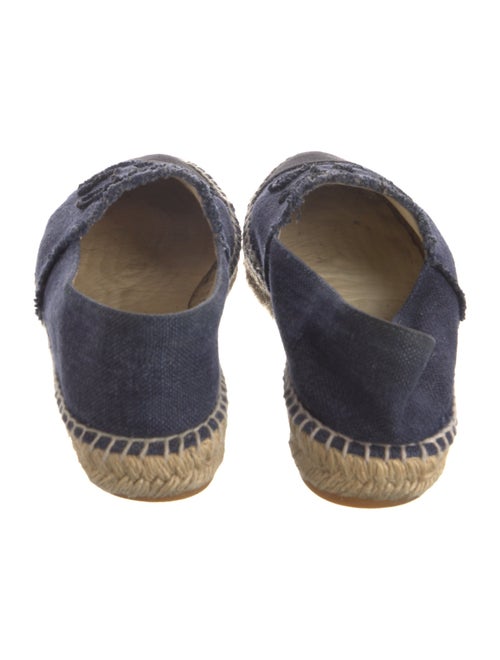 Chanel Canvas Raw-Edge Trim Espadrilles