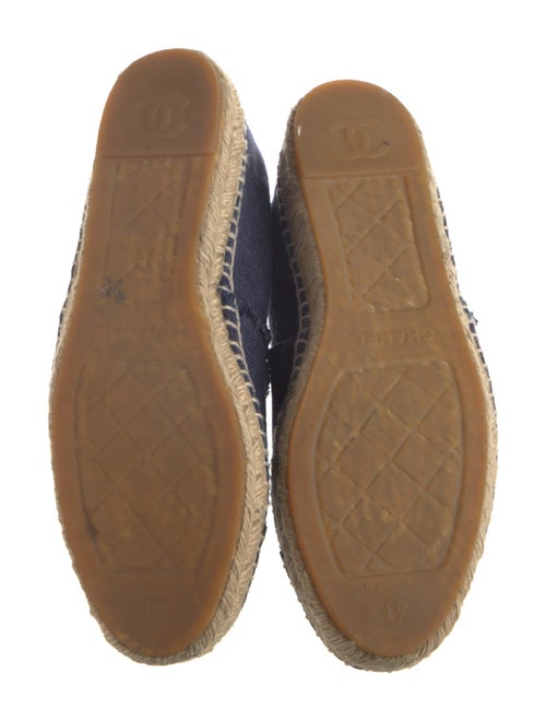 Chanel Canvas Raw-Edge Trim Espadrilles