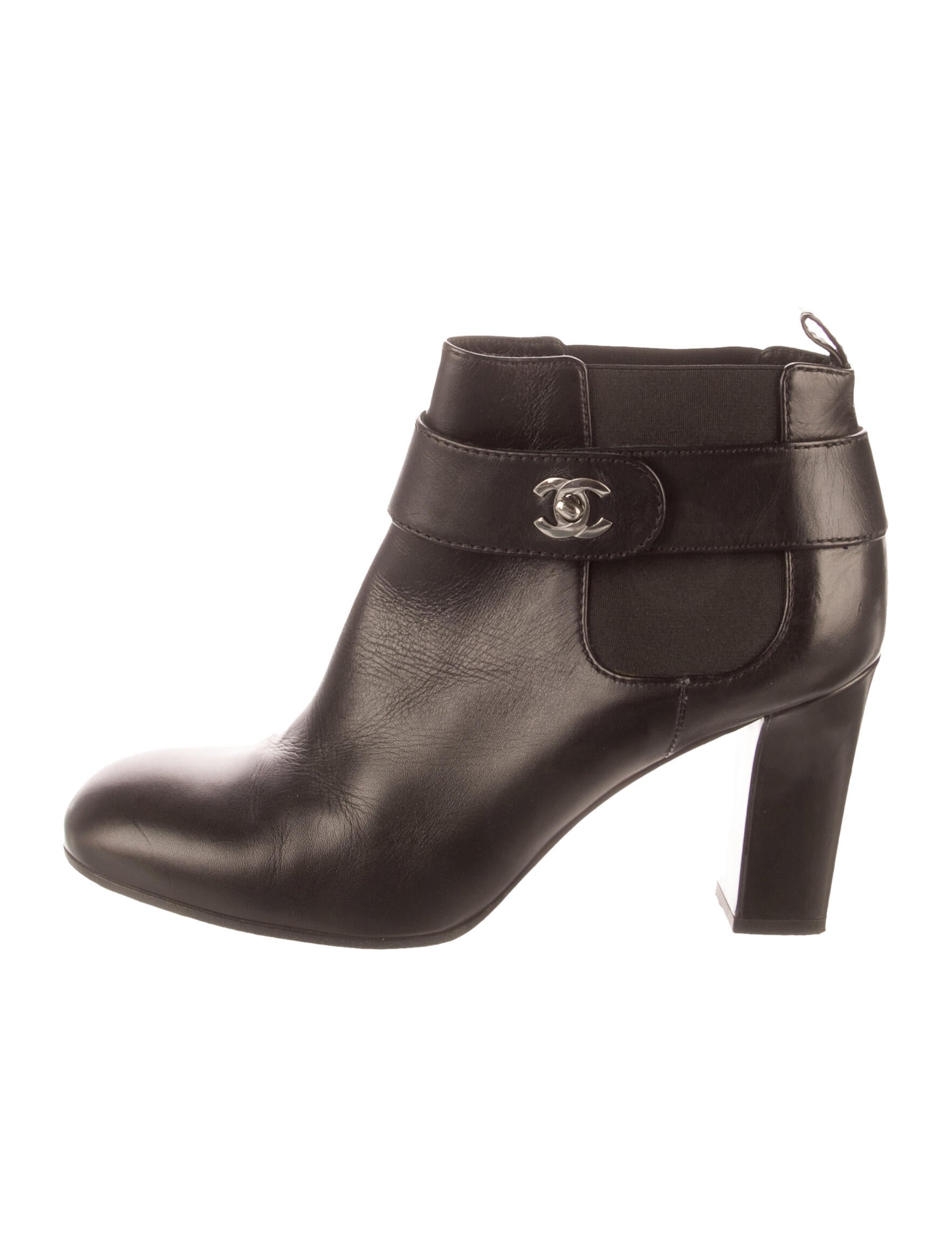 Chanel 2013 Interlocking CC Logo Boots