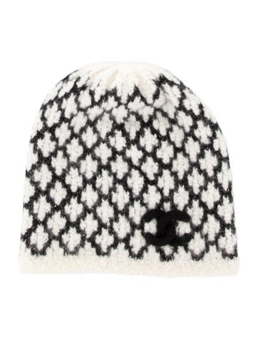 Chanel Hats Quilted CC Cashmere Hat