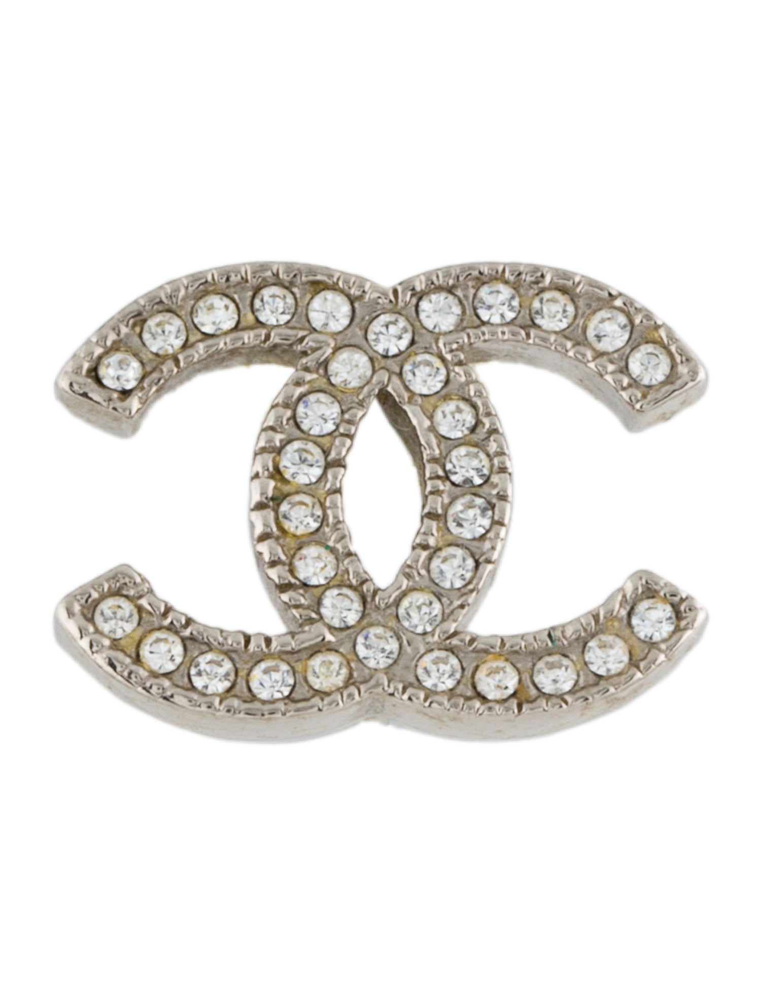 Chanel Strass CC Single Stud Earring