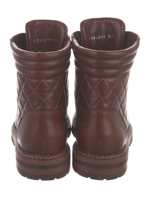 Chanel 2018 Interlocking CC Logo Combat Boots