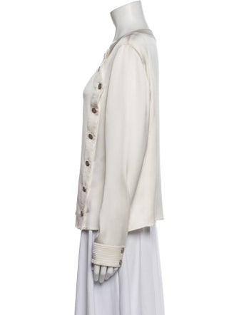 Chanel Vintage Paris-Shanghai Button-Up Top