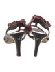 Chanel Interlocking CC Logo Leather Slingback Sandals