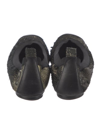 Chanel Interlocking CC Logo Calfskin Ballet Flats