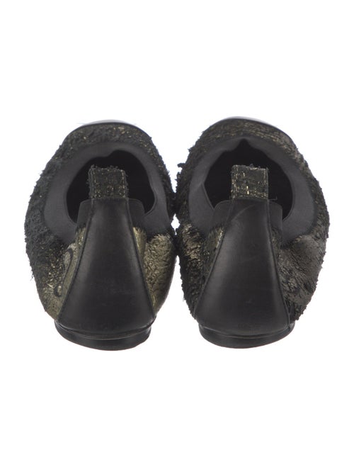 Chanel Interlocking CC Logo Calfskin Ballet Flats