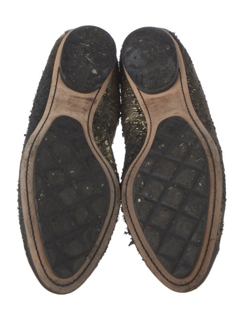 Chanel Interlocking CC Logo Calfskin Ballet Flats