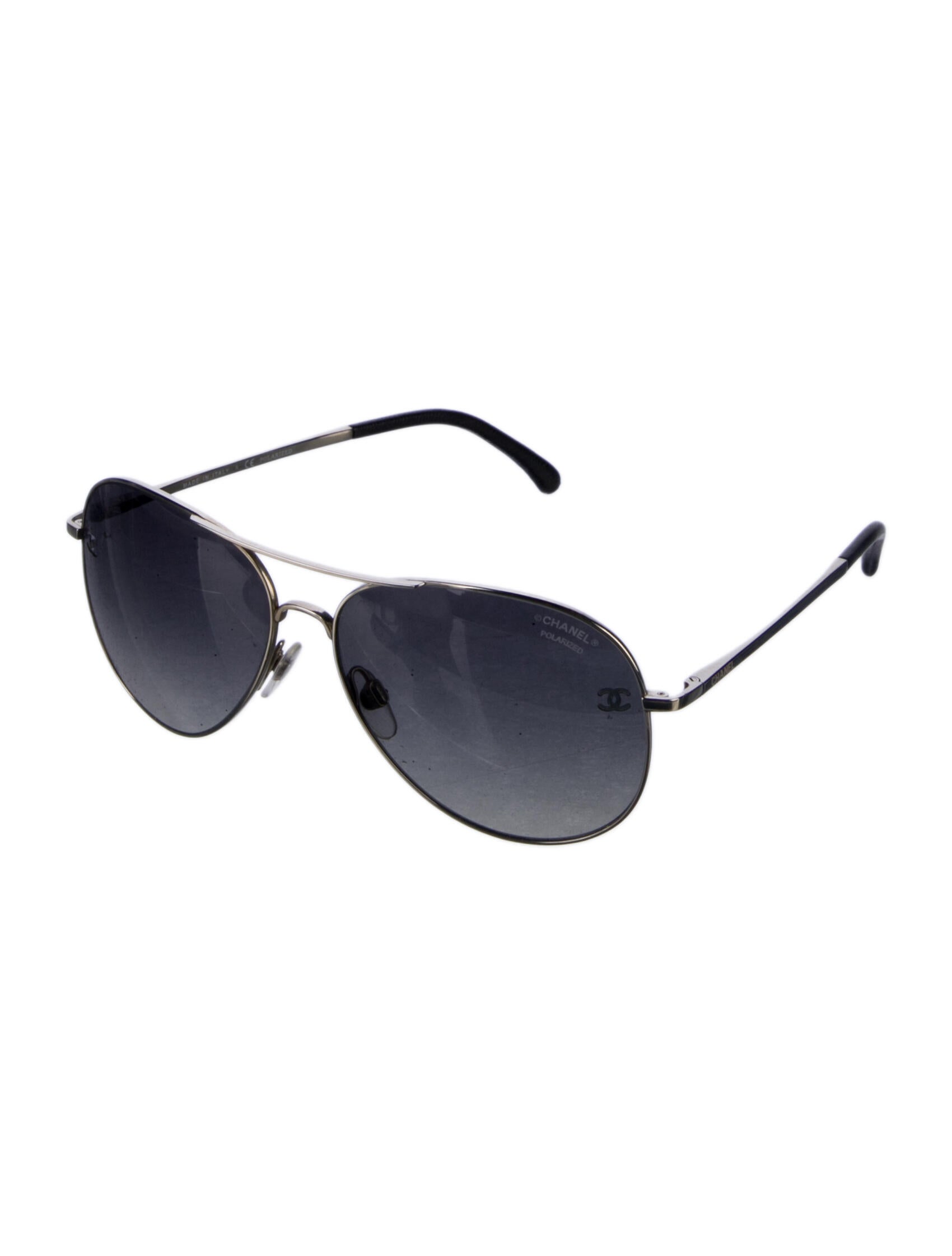 Chanel Interlocking CC Logo Aviator Sunglasses