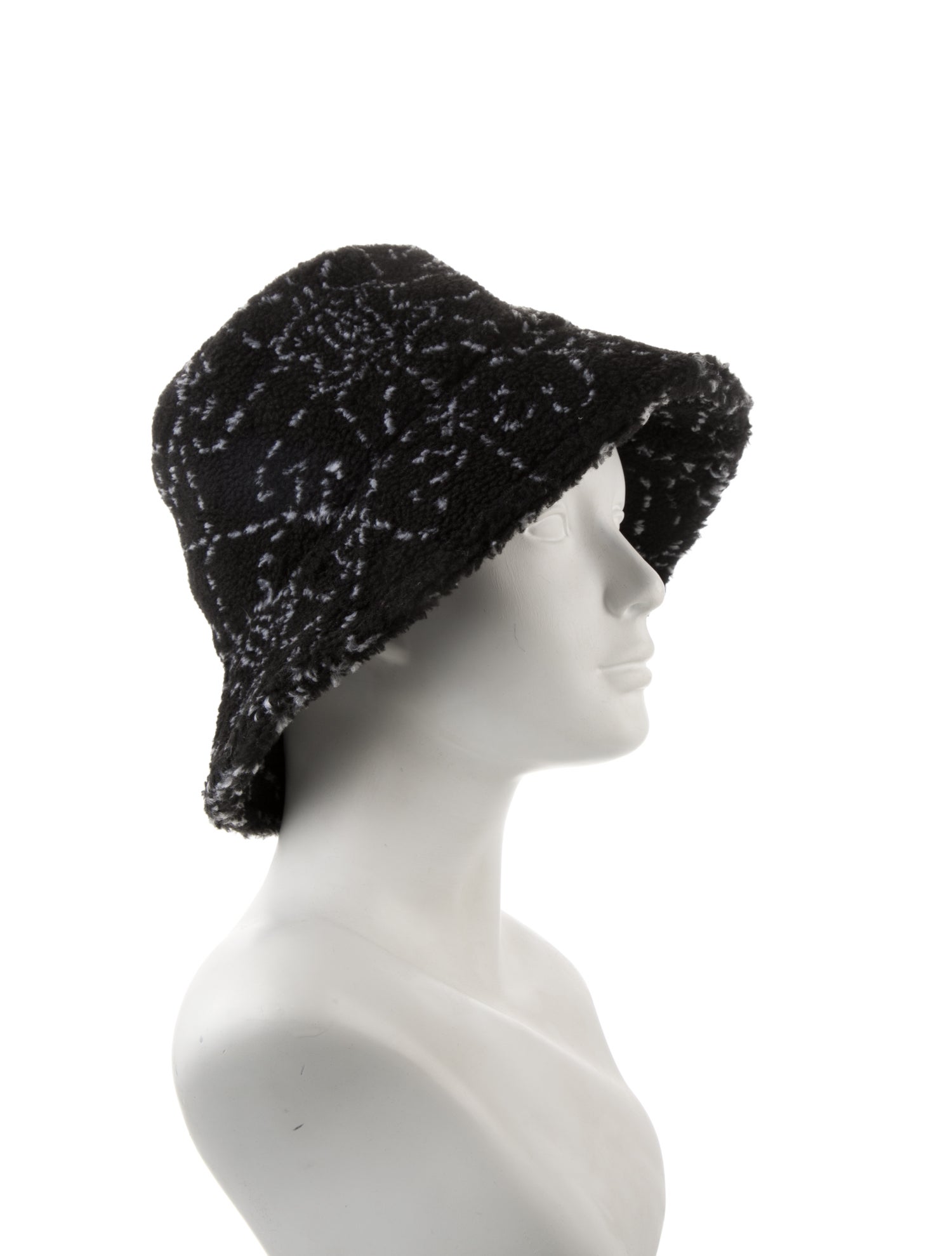 Chanel 2021 Faux Fur CC Bucket Hat