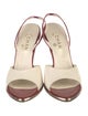 Chanel Leather Slingback Sandals