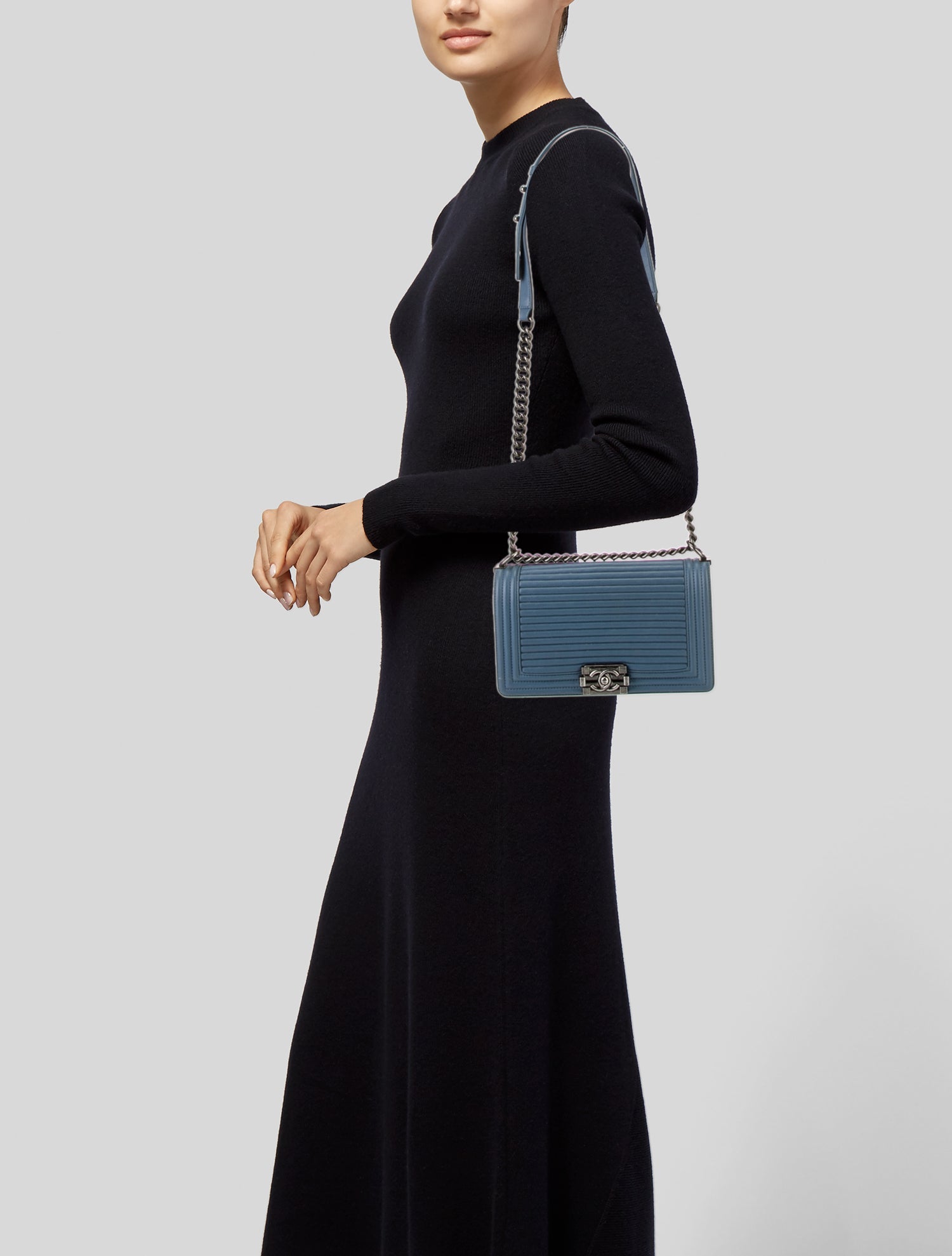 Chanel Medium Horiztonal Quilt Boy Bag