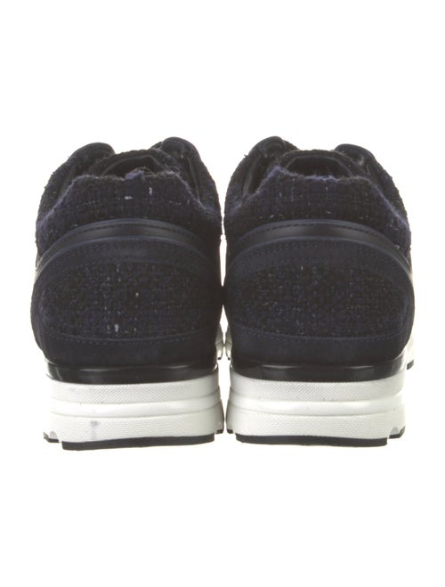 Chanel Interlocking CC Logo Tweed Sneakers