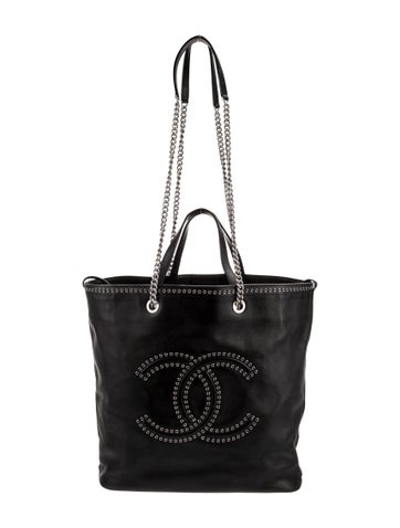 Chanel Totes Large Coco Eyelets Tote