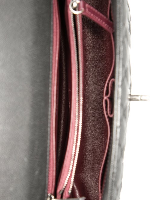 Chanel Medium Lizard-Trimmed Coco Handle Bag