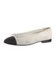 Chanel Interlocking CC Logo Bow Accents Ballet Flats