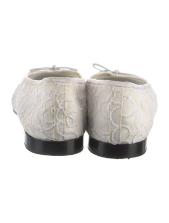 Chanel Interlocking CC Logo Bow Accents Ballet Flats