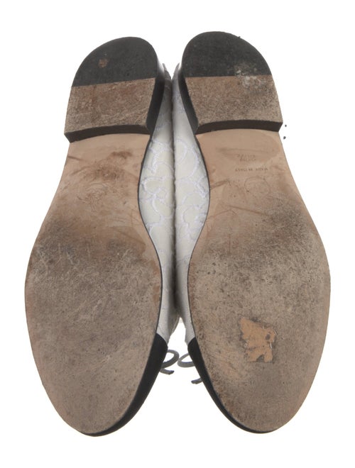 Chanel Interlocking CC Logo Bow Accents Ballet Flats