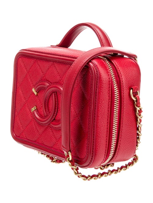 Chanel Small Filigree Vanity Case