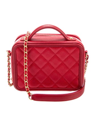 Chanel Small Filigree Vanity Case