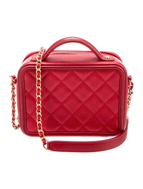 Chanel Small Filigree Vanity Case