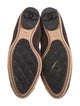 Chanel Leather Embroidered Accent Flats