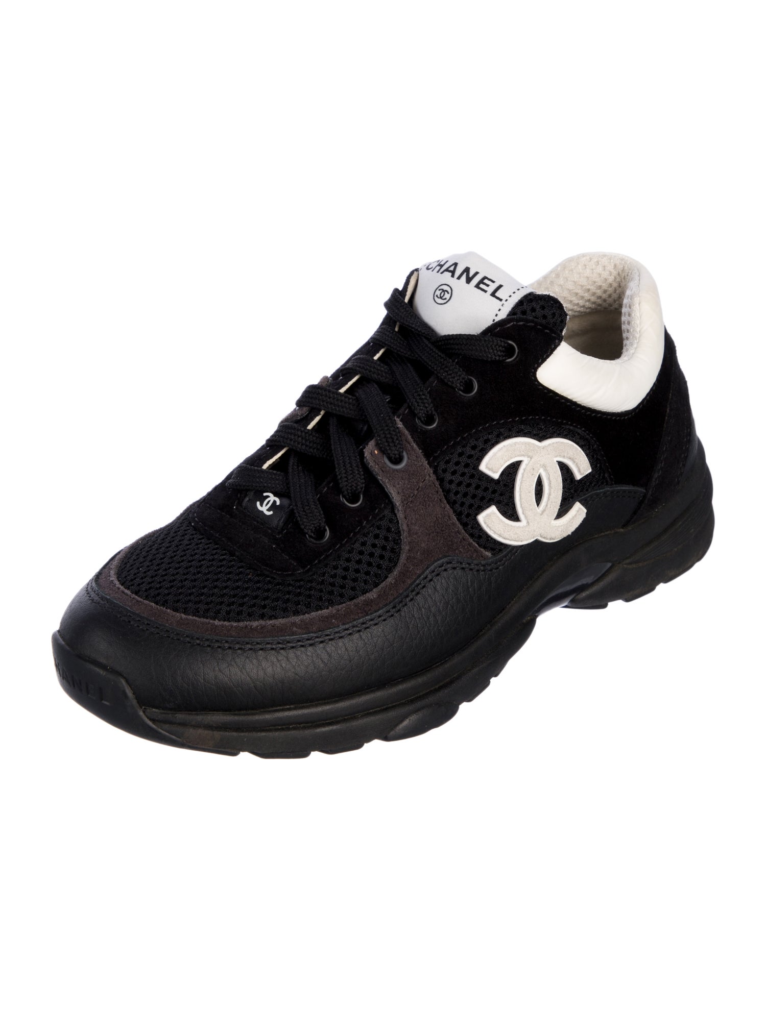 Chanel Interlocking CC Logo Mesh Sneakers
