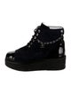 Chanel 2022 Interlocking CC Logo Lace-Up Boots
