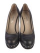 Chanel Interlocking CC Logo Calfskin Pumps