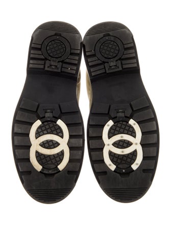 Chanel 2018 Interlocking CC Logo Combat Boots
