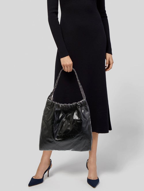 Chanel Small So Black 22 Hobo