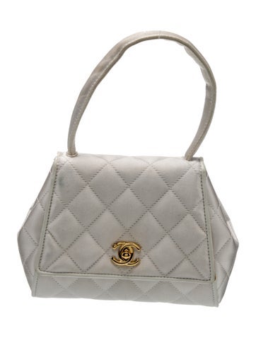 Chanel Handle Bags Vintage Satin CC Top Bag