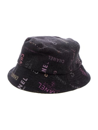 Chanel Denim Logo Bucket Hat