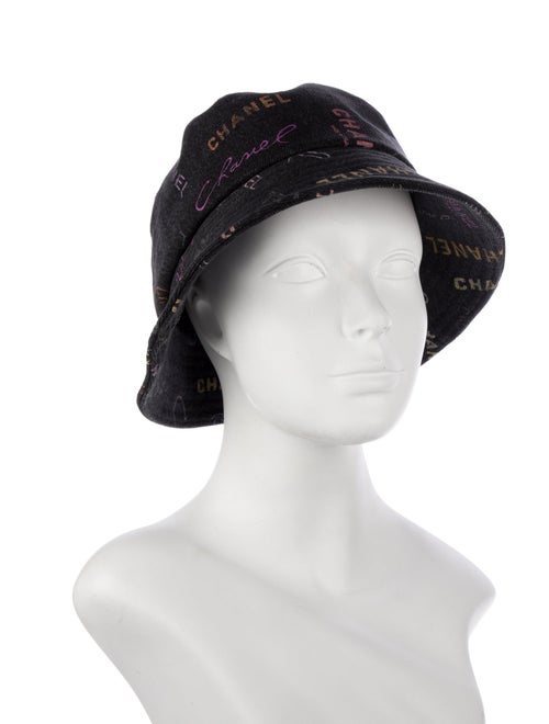 Chanel Denim Logo Bucket Hat