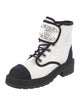 Chanel 2022 Interlocking CC Logo Combat Boots
