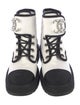 Chanel 2022 Interlocking CC Logo Combat Boots