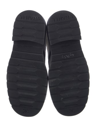 Chanel 2022 Interlocking CC Logo Combat Boots