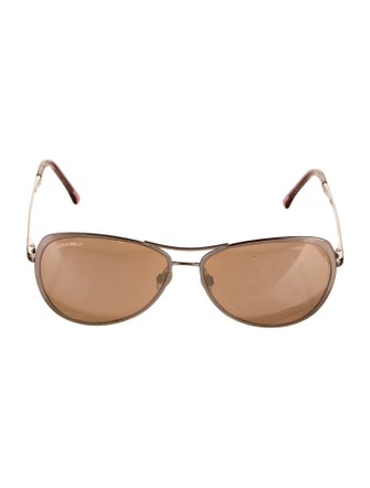 Chanel Interlocking CC Logo Aviator Sunglasses