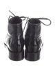 Chanel Interlocking CC Logo Lambskin Combat Boots