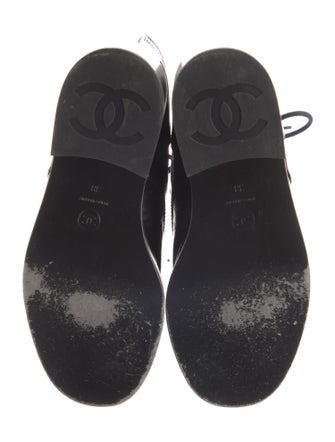 Chanel Interlocking CC Logo Lambskin Combat Boots