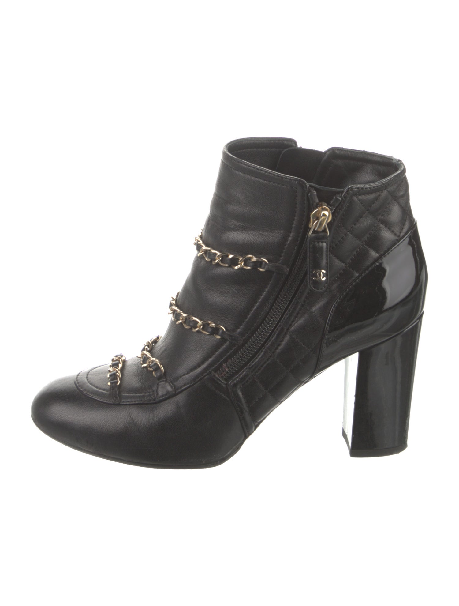 Chanel 2017 Interlocking CC Logo Boots