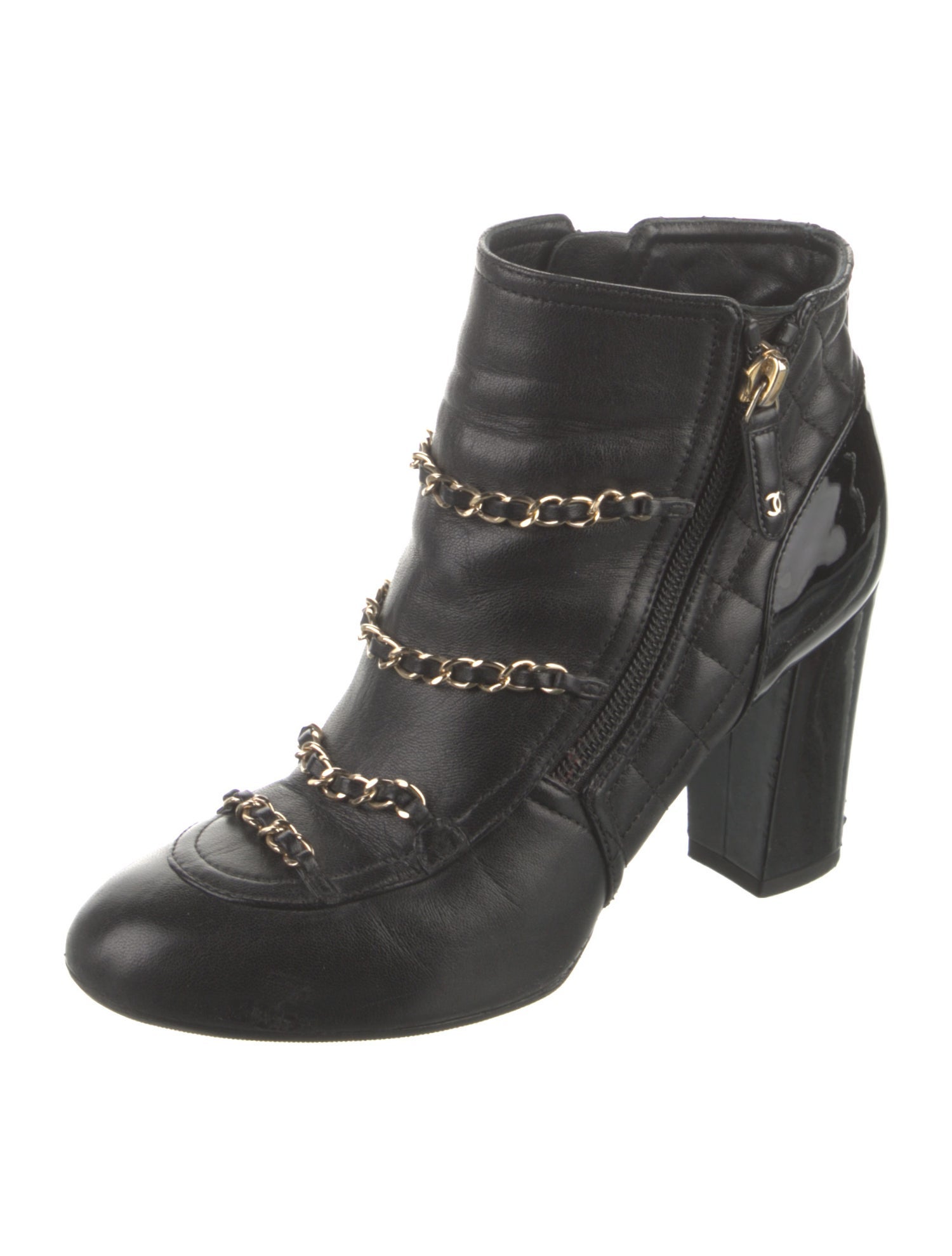 Chanel 2017 Interlocking CC Logo Boots