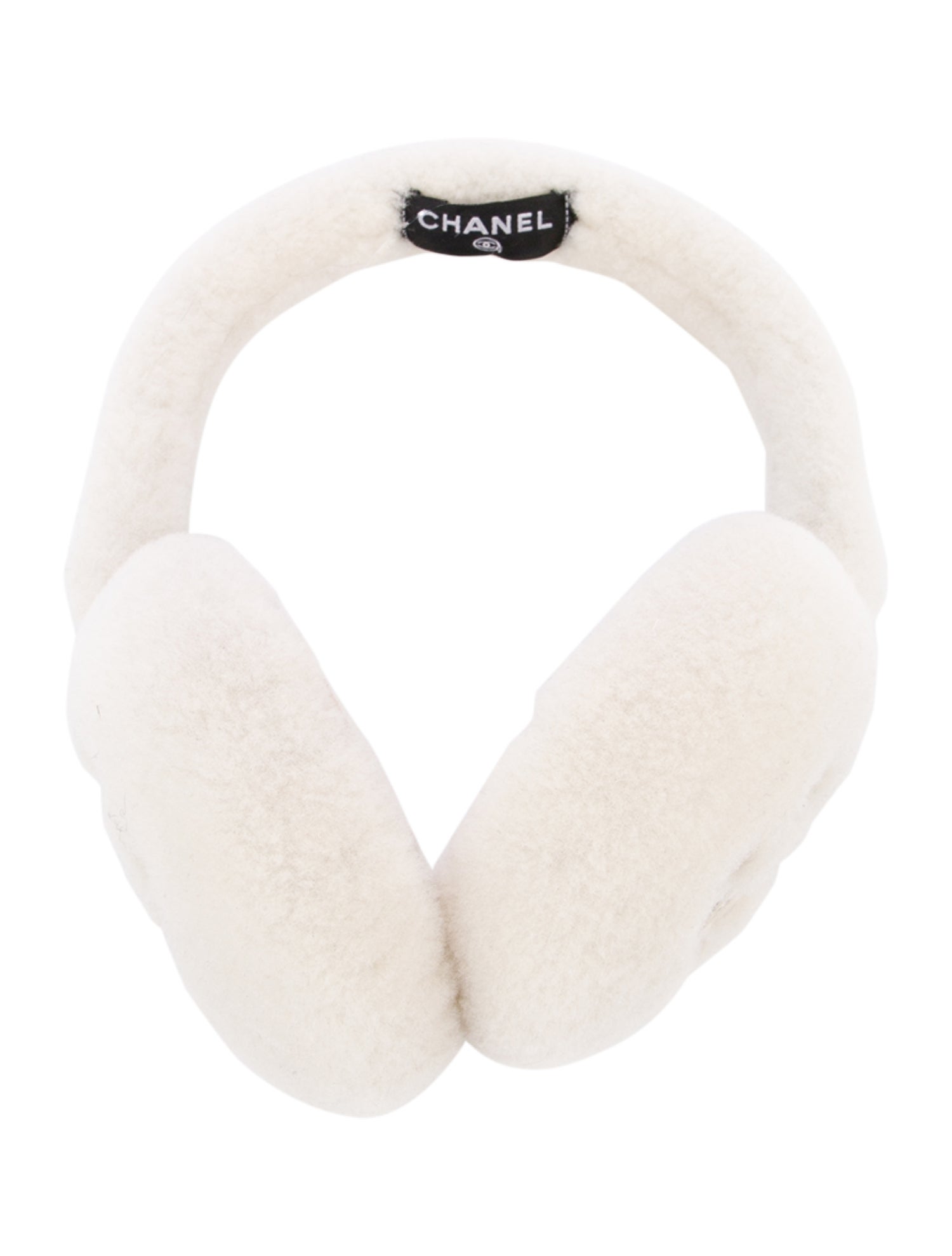 Chanel Shearling CC Earmuffs