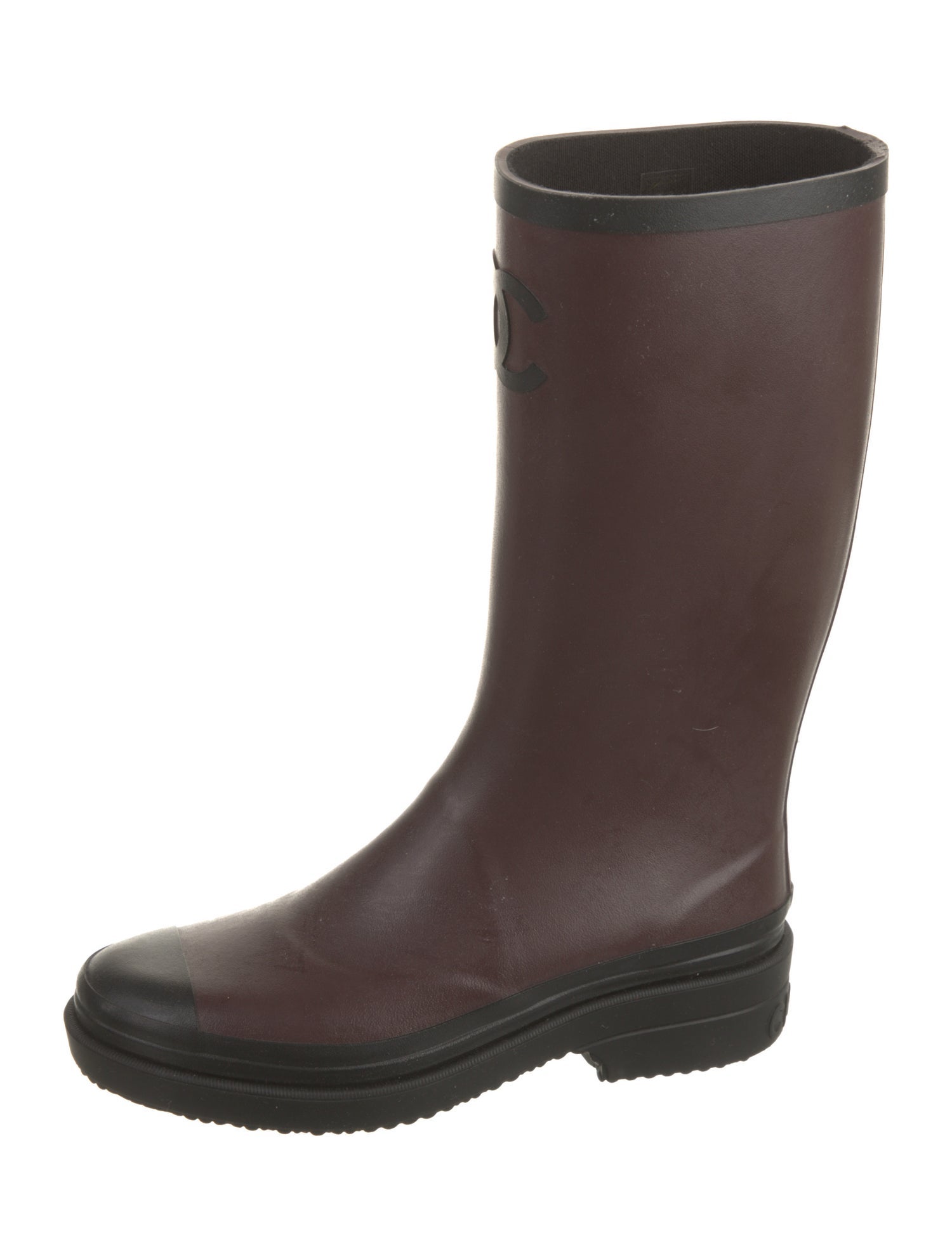 Chanel 2024 Interlocking CC Logo Rain Boots